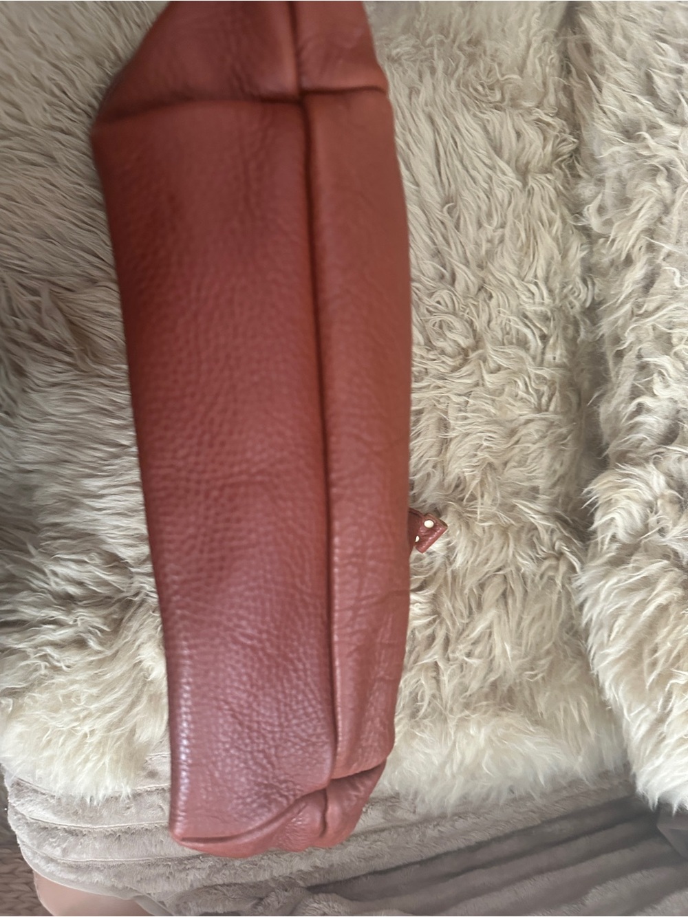 Portland Leather pebbled leather Tote with Front Pocket. Possibility Nutmeg - Picture 4 of 6